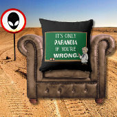 ノベルティおもしろいパラノイア陰謀理論家ブラック クッション