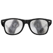 ノベルティおもしろいパンダの目 レトロサングラス (正面)