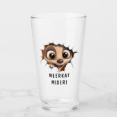 ノベルティおもしろいマンガのメルカットガラスのロングネーム タンブラーグラス (正面)