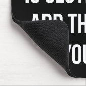 ノベルティおもしろいユーモア – シャットダウンはグルテンフリー マウスパッド (コーナー)