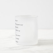 ノベルティおもしろい測定マグ フロストグラスマグカップ (中央)