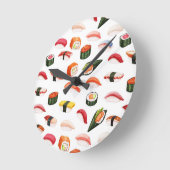 ノベルティすし時計 ラウンド壁時計 (傾斜)