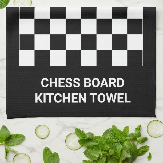 ノベルティのチェス盤の台所タオルのギフトのアイディア キッチンタオル (折り畳み)