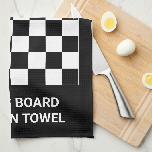ノベルティのチェス盤の台所タオルのギフトのアイディア キッチンタオル (四つ折り)