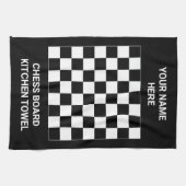 ノベルティのチェス盤の台所タオルのギフトのアイディア キッチンタオル (横)