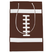 ノベルティのフットボール ミディアムペーパーバッグ (正面)