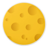 ノベルティイエローチーズドアと引き出しプルノブ セラミックノブ (正面)