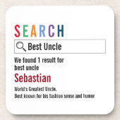 ノベルティインターネット検索結果パーソナライズされた コースター (正面)