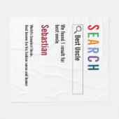 ノベルティインターネット検索結果パーソナライズされた フリースブランケット (正面(横))