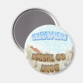 ノベルティクリーンまたはダーティ食洗機磁石 マグネット (正面/裏面)