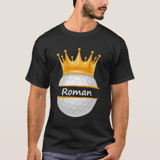 ノベルティゴルフネームパーソナライズされたローマンスポーツパパ Tシャツ