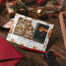 ノベルティジンジャーブレッドマンホリデーフォト