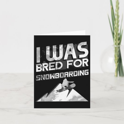 ノベルティスノーボードスノーボードスノーボードギフト カード (正面)