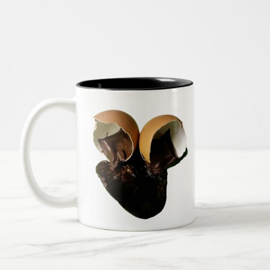 ノベルティチョコレート卵 ツートーンマグカップ (左)
