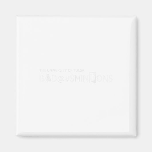 ノベルティバドミントンチーム マグネット (正面)