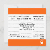 ノベルティパーソナライズされたブリティッ結婚シュ 招待状 (正面)