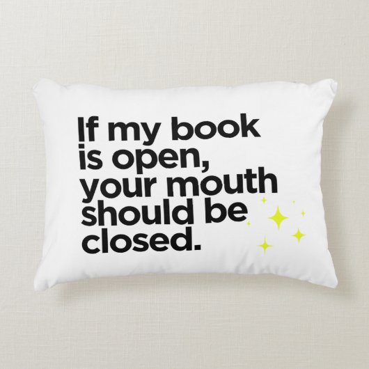 ノベルティブックユーモア装飾枕 アクセントクッション (正面)