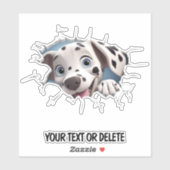 ノベルティブレークスルーホールピーキングキュートダルマチア シール (シート)