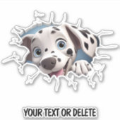 ノベルティブレークスルーホールピーキングキュートダルマチア シール (正面)