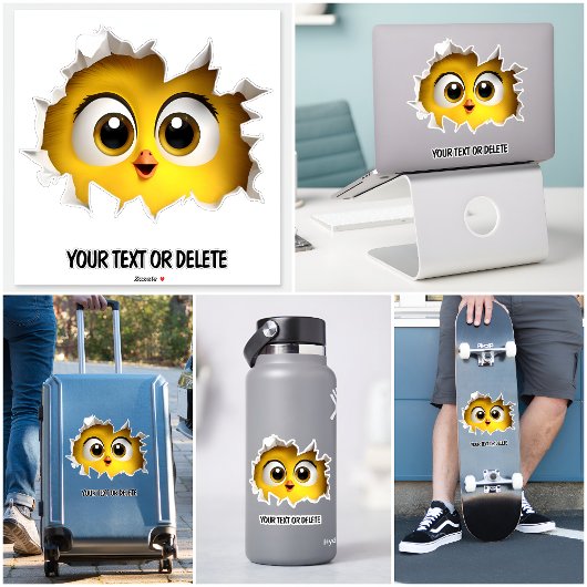 ノベルティブレークスルーホールピーキングキュートチックールク シール