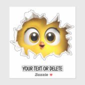 ノベルティブレークスルーホールピーキングキュートチックールク シール (シート)