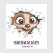 ノベルティブレークスルーホールピーキングキュートメルカット シール (シート)