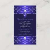 ノベルティブ王室のルー華美オーナメントイニシャルシック 名刺 (裏面)