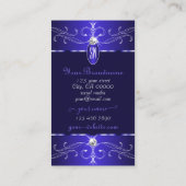 ノベルティブ王室のルー華美オーナメントモノグラムシック 名刺 (裏面)