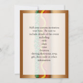 ノベルティホットドッググラフィック 招待状 (裏面)