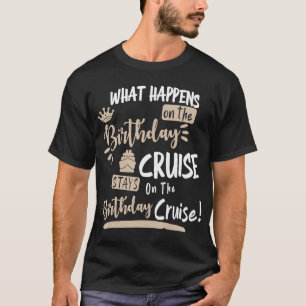 ノベルティマイ誕生日クルーズおもしろいクルーズデザイン Tシャツ