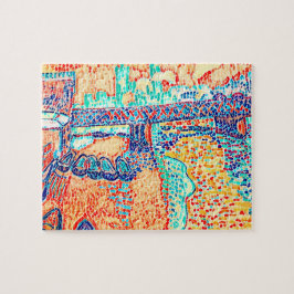 ノベルティモダン抽象芸術数々のアールデコ色 ジグソーパズル