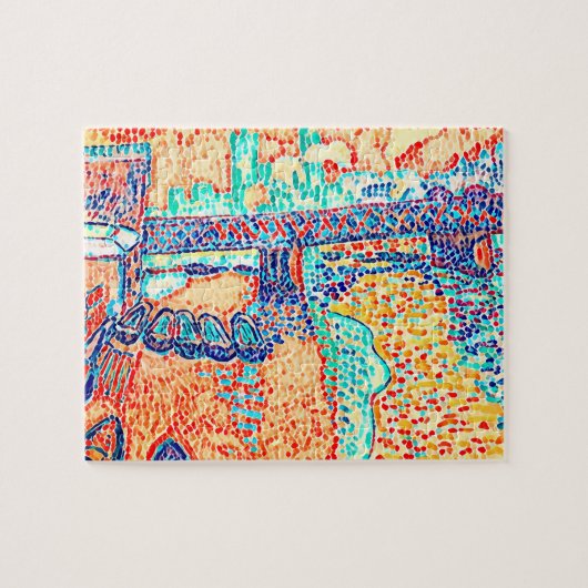 ノベルティモダン抽象芸術数々のアールデコ色 ジグソーパズル (横)