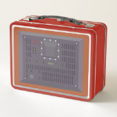 ノベルティレトロテレビ効果 メタルランチボックス (裏面)