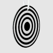 ノベルティ白黒ブルセイズサークル オーナメント (正面)