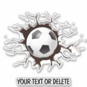 ノベルティ突破口サッカーボールゴールスマッシュ シール (正面)