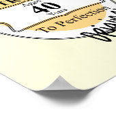 ノベルティ第40回マイルストーン誕生日おもしろいBeerLabel ポスター (角)