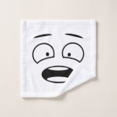 ノベルティ絵文字顔式パターン バスタオルセット (ウォッシュタオル)