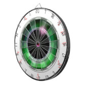 ノベルティ風変わりリアル緑の眼球牛の目 ダーツボード (正面右)