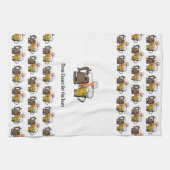 ノベルティ3ビーズマンガカスタマイズ可能な写真 キッチンタオル (横)