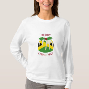 ノベルティ ジャマイカ国旗 クリスマスプディング Tシャツ