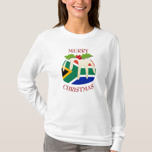 ノベルティ 南アフリカ クリスマスプリンTシャツ Tシャツ