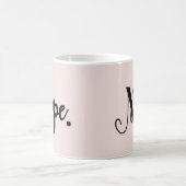 ノペおもしろい手文字文字タイポグラフィシック コーヒーマグカップ (中央)