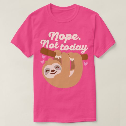 ノペアントゥデイSloth Tシャツ (デザイン正面)