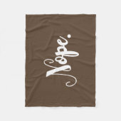 ノペステイおもしろいホームスクリプトタイポグラフィワードアート フリースブランケット (正面)