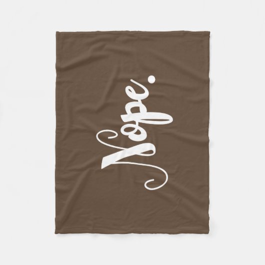 ノペステイおもしろいホームスクリプトタイポグラフィワードアート フリースブランケット (正面)