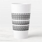 ノペトゥデイ装飾オーナメントアート カフェラテマグ (正面)