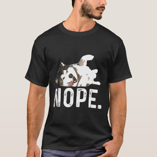 ノペレイジーシベリアハスキー Tシャツ (正面)