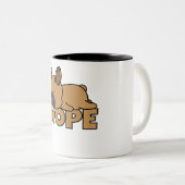 ノペレイジードッグフレンチーフランスのブルドッグ ツートーンマグカップ (正面右)