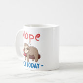ノペ、今日はナマケモノではないおもしろい。 コーヒーマグカップ (正面左)