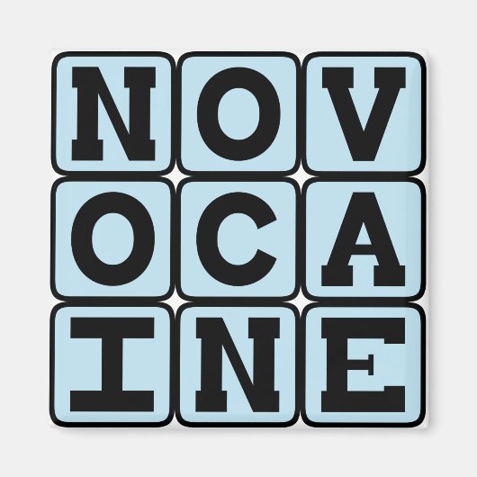 ノボカイン、歯科麻酔薬 マグネット (正面)